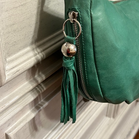 HOBO Jade Green Leather Shoulder Bag. - Picture 3 of 9